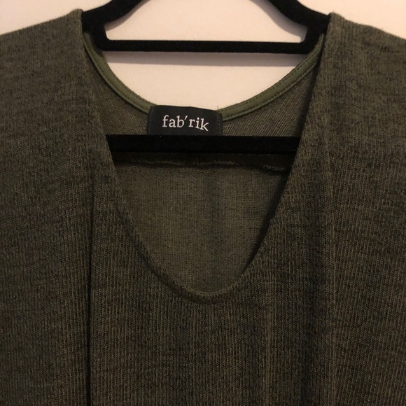 FABRIK Olive Oversized Sweater - Picture 2 of 3